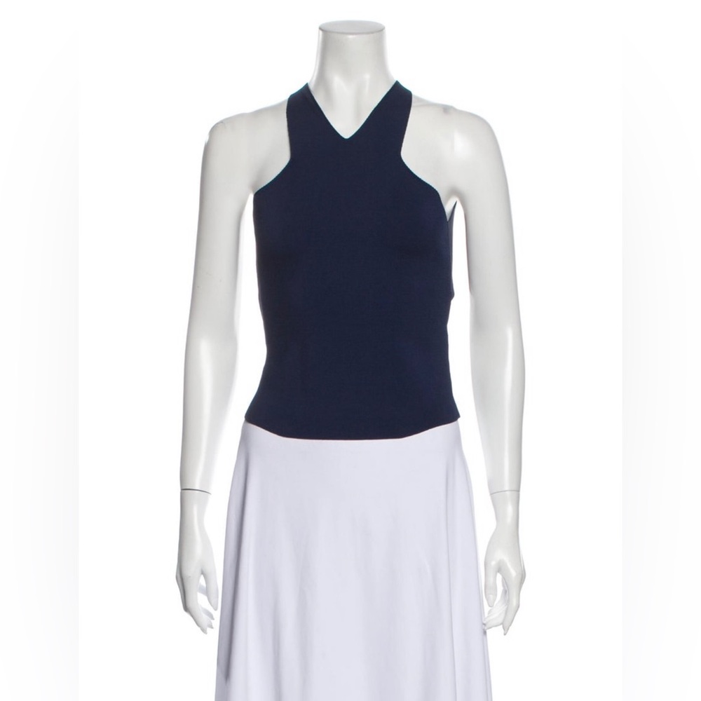 A.L.C. V-Neck Sleeveless Crop Top